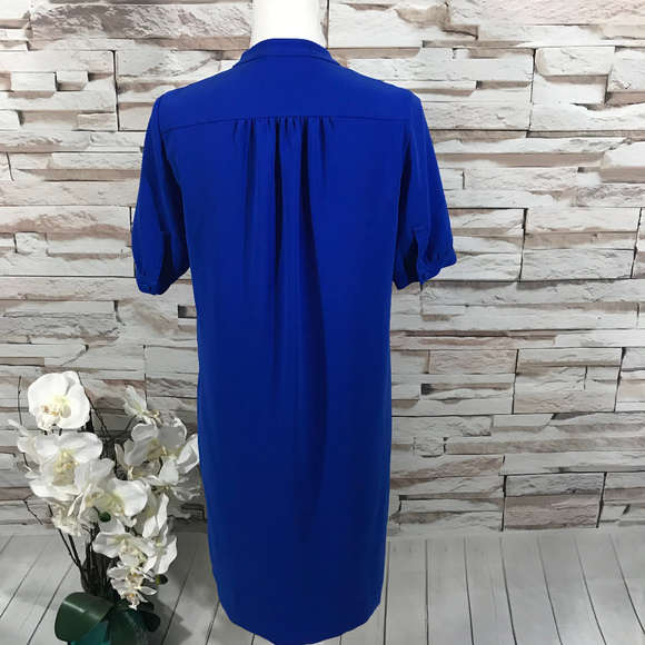 J.Crew Blue Mini Dress Sz 00 (G24) - Picture 6 of 8